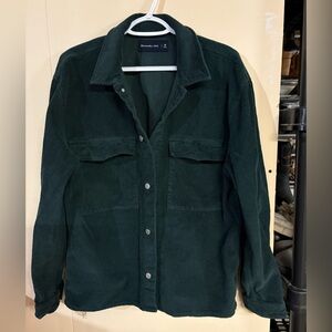 Abercrombie & Fitch Forest Green Corduroy Sweater/Jacket